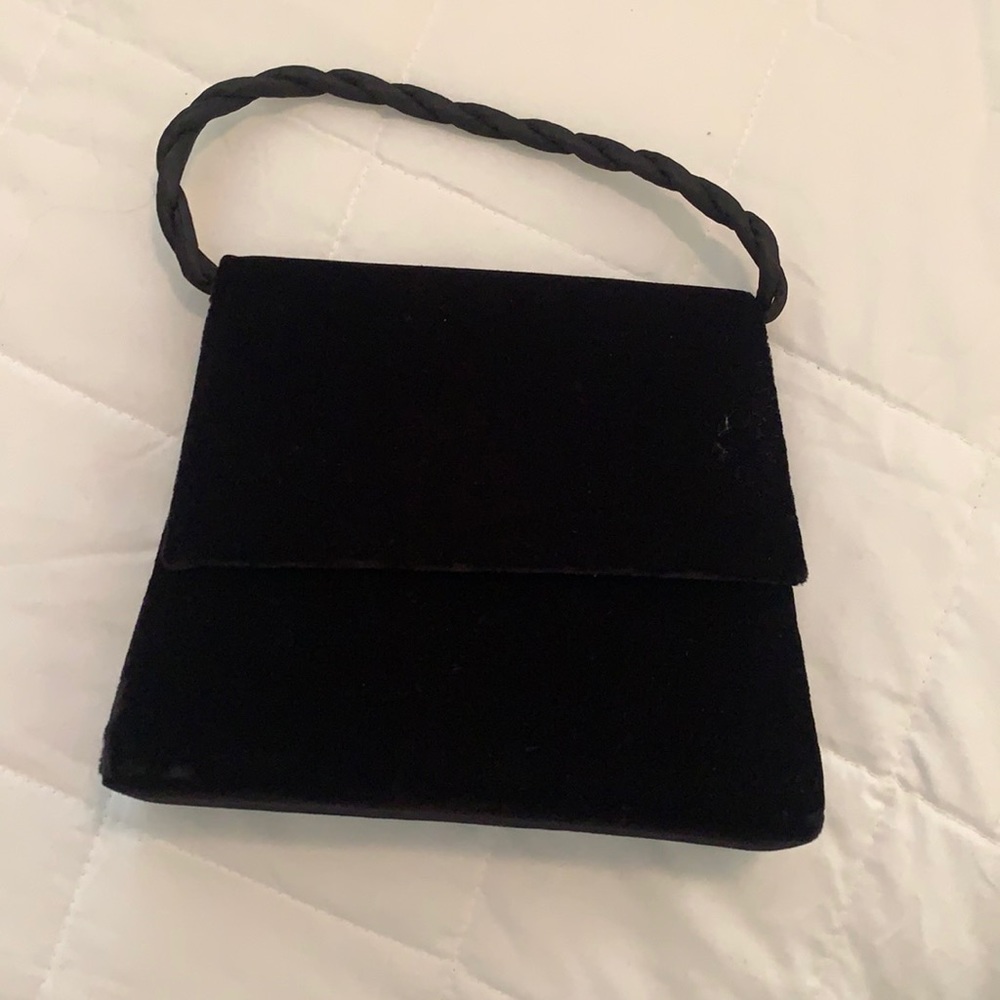 1/2 price! Black velvet purse